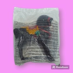Vintage 1998 McDonald's Disney Mulan Khan Black Horse Happy Meal Toy